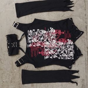 Vintage Girl Do Rock Japanese Top